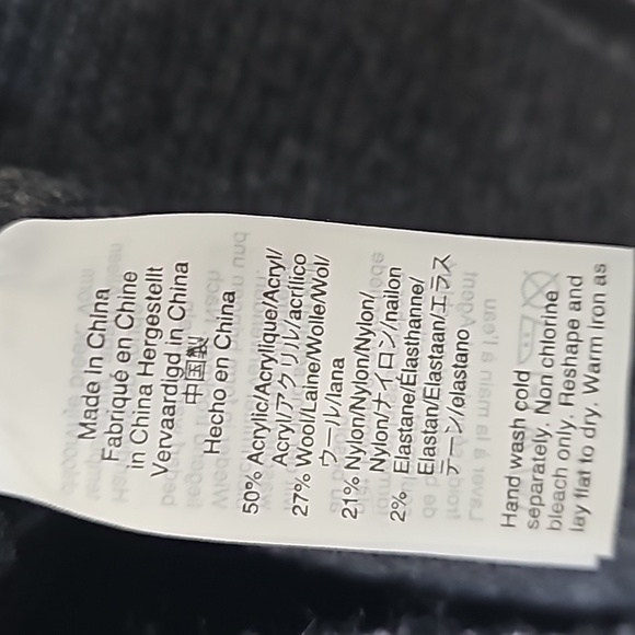 Madwell Preppy Casual Wool Blend V Neck Charcoal Gray Sweater XS - Picture 6 of 9